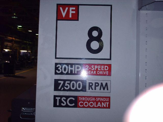 Haas VF-8/50, Machine ID: 5120